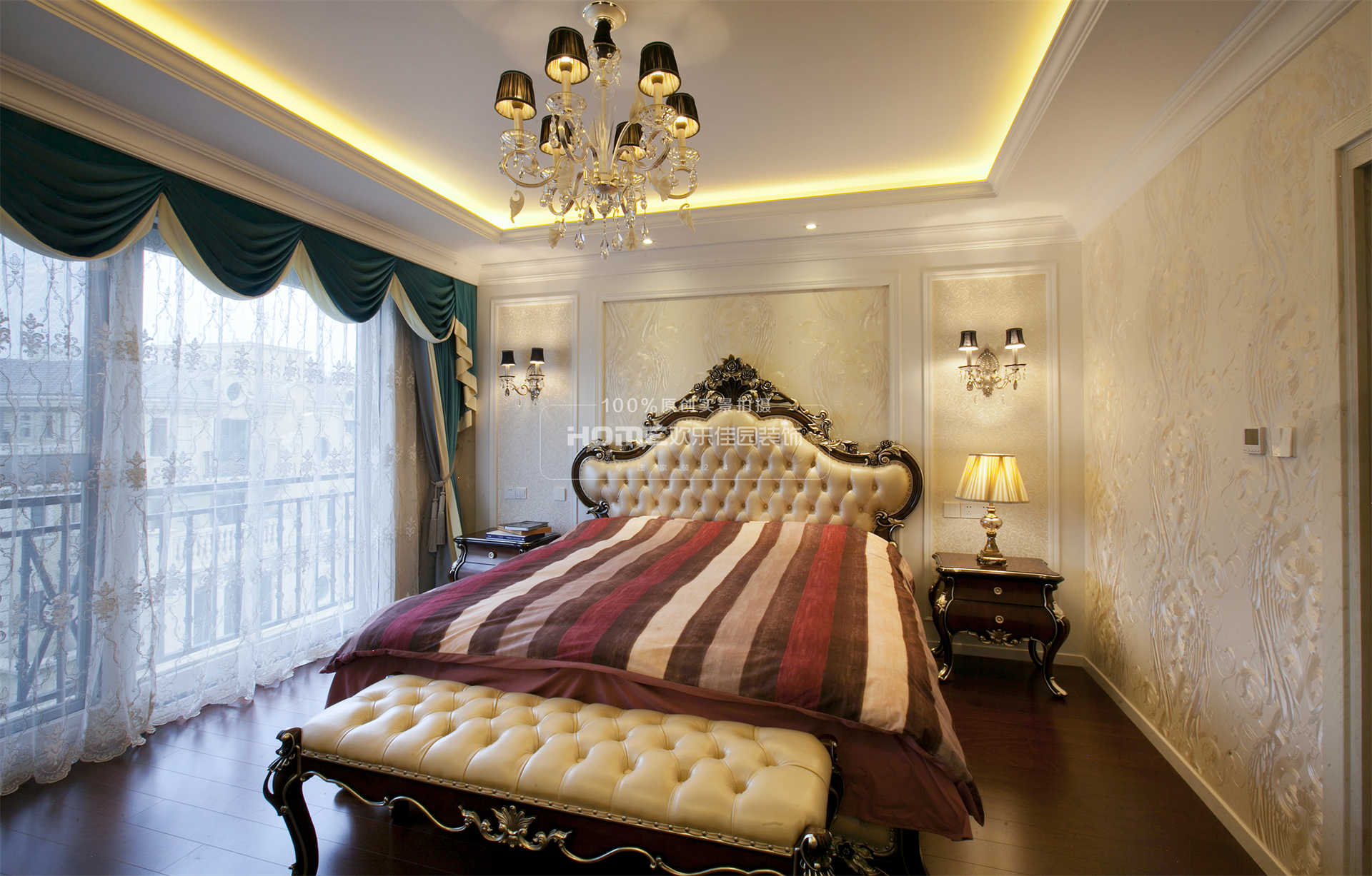 欧式卧室装修实景图