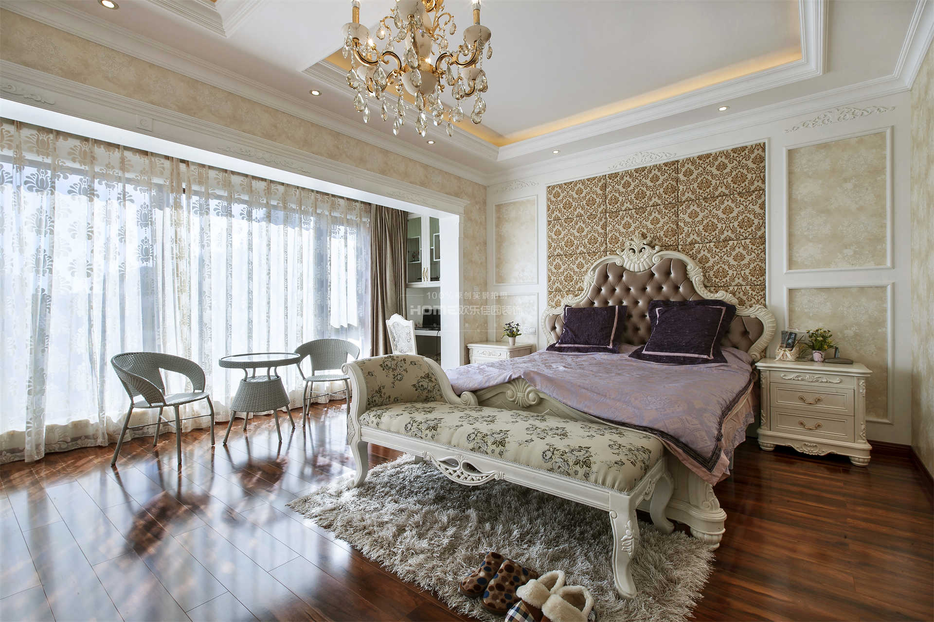 欧式古典卧室装修实景图