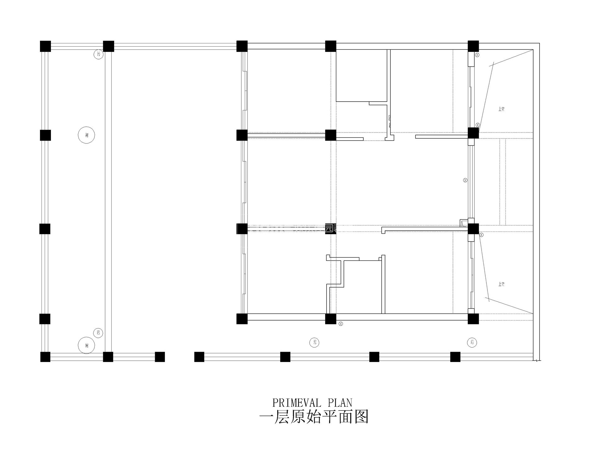 一层原始平面图