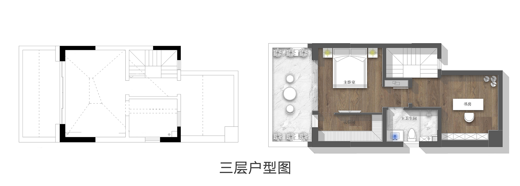 三层户型图