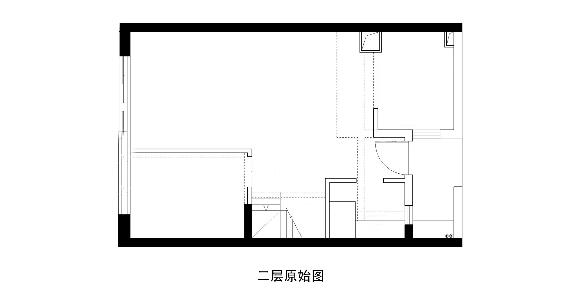 二楼原始户型图