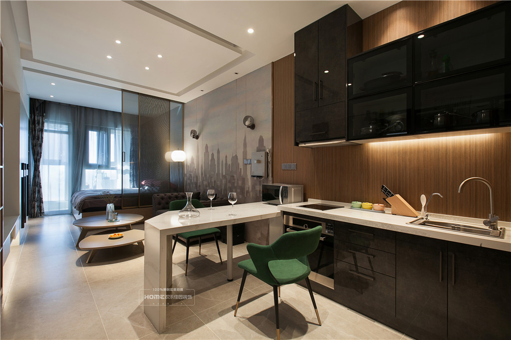 现代简约-厨房-昆明X公寓