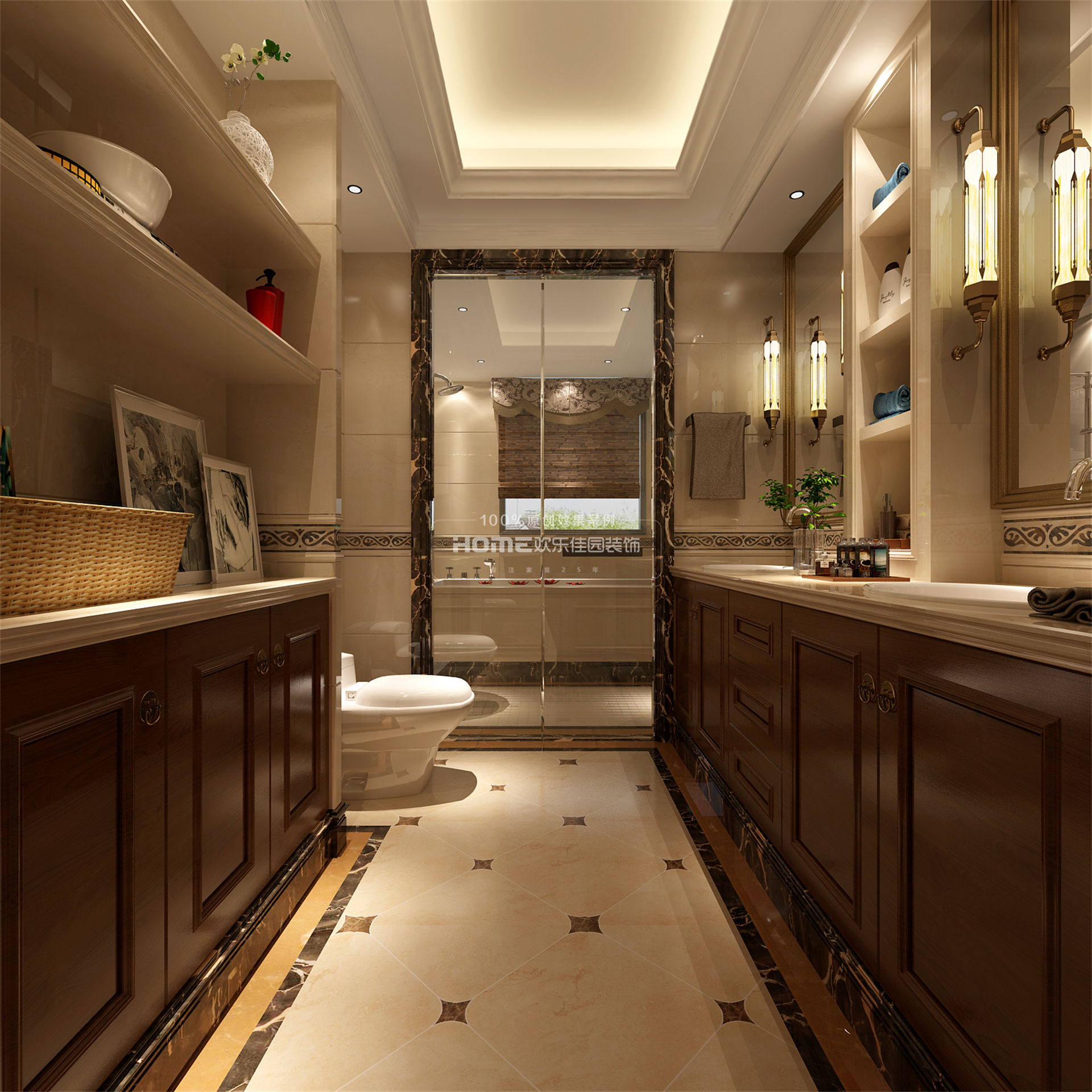 美式-卫生间-安宁保利六合